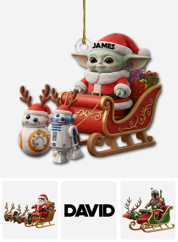 Personalized Star Wars Christmas Ornament Custom Name Gift Ornament GradoCreations