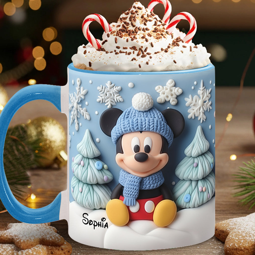 Personalized 3D Mouse Accent Mug Custom Name Gift for Kids Accent Mug GradoCreations