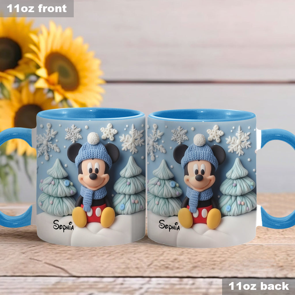 Personalized 3D Mouse Accent Mug Custom Name Gift for Kids Accent Mug GradoCreations