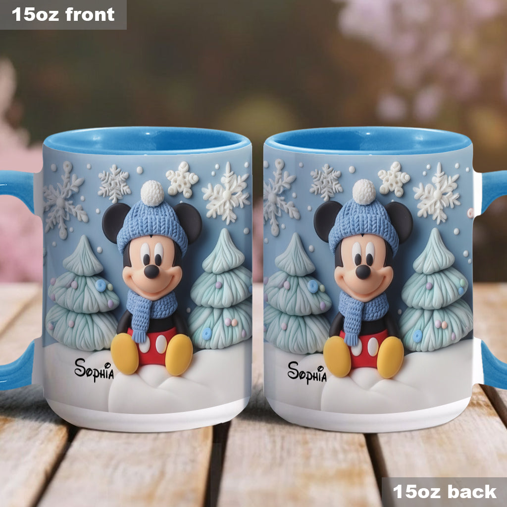 Personalized 3D Mouse Accent Mug Custom Name Gift for Kids Accent Mug GradoCreations