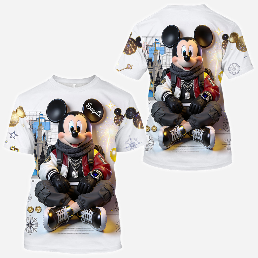 Personalized 3D Art Mouse Graphic All Over Shirt for Kids All Over Shirt GradoCreations