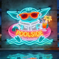 Personalized Poolside Neon LED Light Sign for Home Bar Decor Neon LED Light Sign GradoCreations