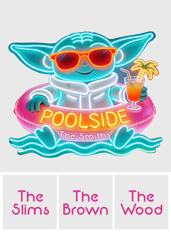 Personalized Poolside Neon LED Light Sign for Home Bar Decor Neon LED Light Sign GradoCreations