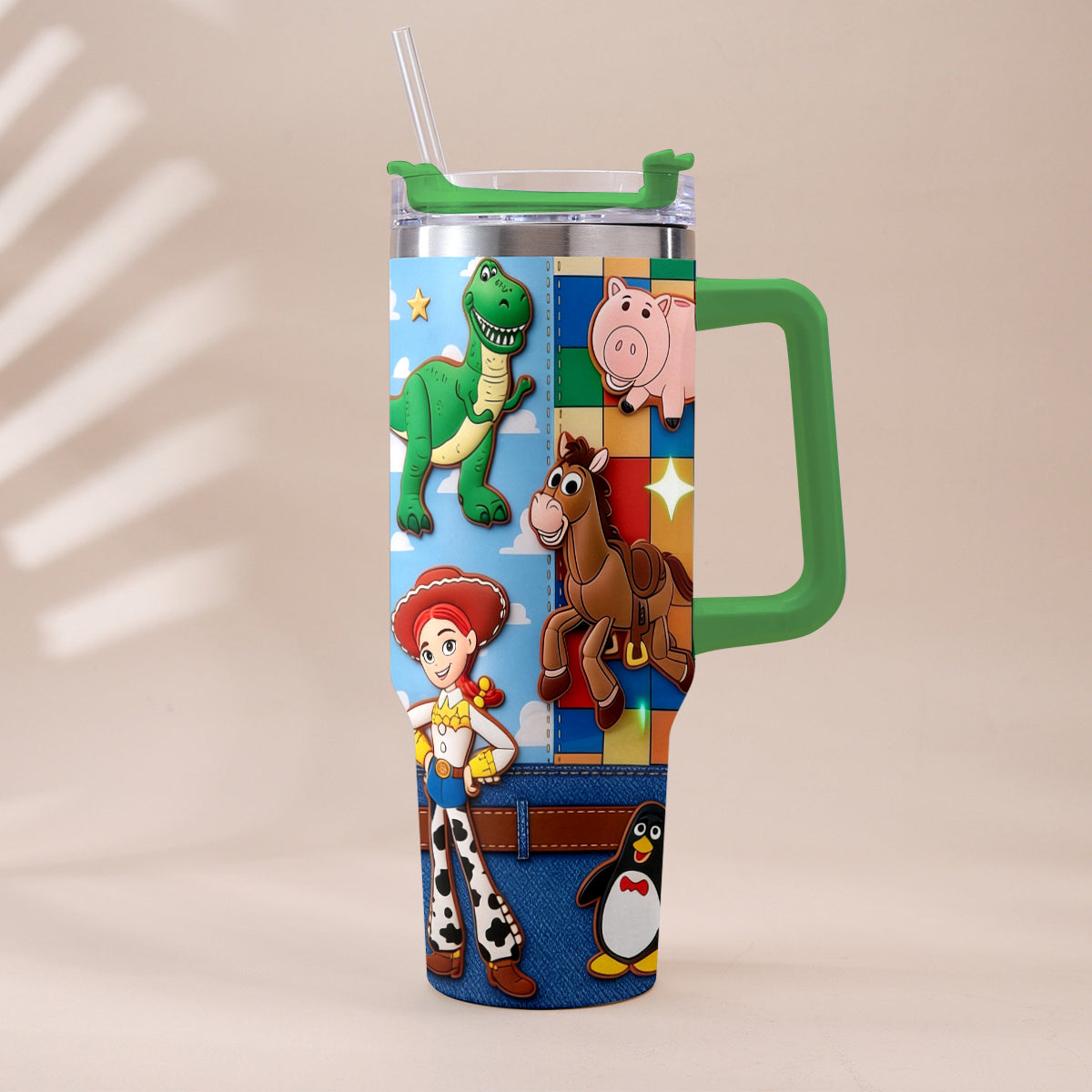 Personalized Toy Story Tumbler with Plush Charm Gift for Kids Tumbler With Plush Charm GradoCreations