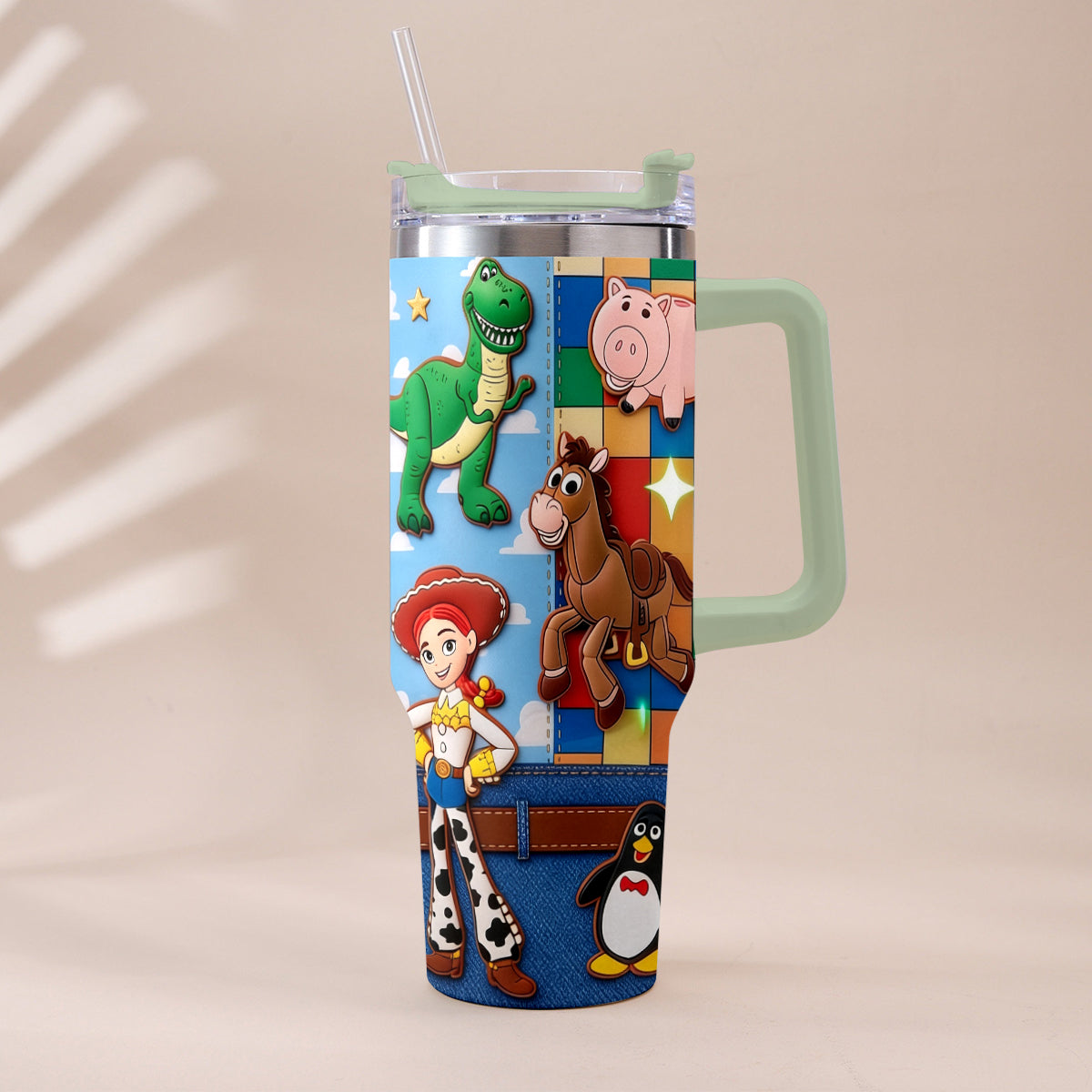 Personalized Toy Story Tumbler with Plush Charm Gift for Kids Tumbler With Plush Charm GradoCreations