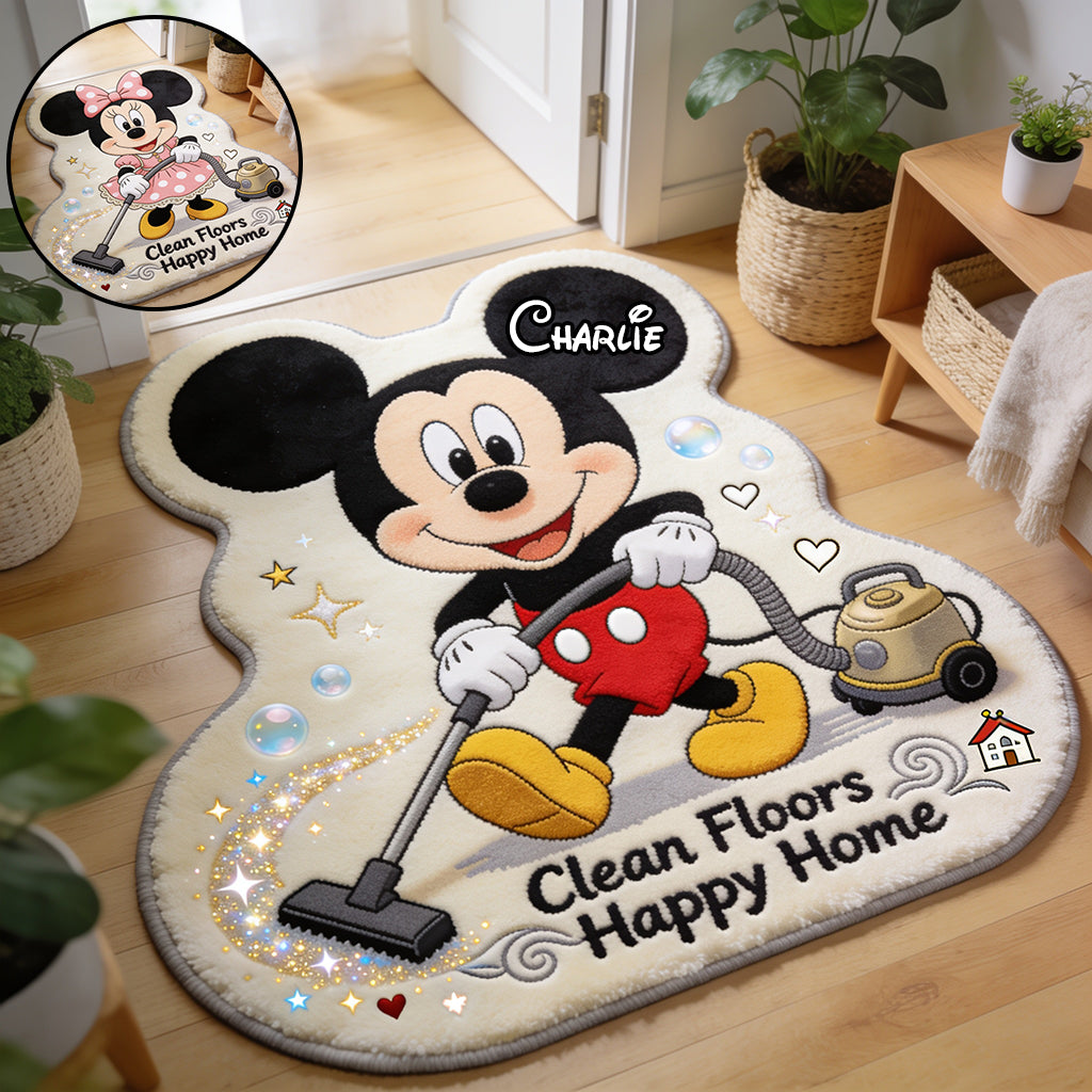 Personalized Mickey Mouse Non-Slip Tufted Rug Custom Name Gift for Kids Non-Slip Tufted Rug GradoCreations