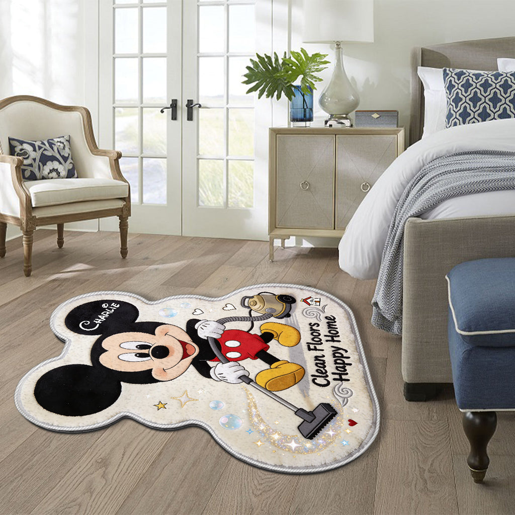Personalized Mickey Mouse Non-Slip Tufted Rug Custom Name Gift for Kids Non-Slip Tufted Rug GradoCreations