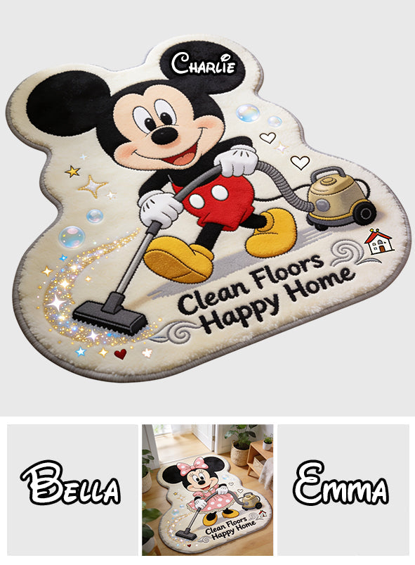 Personalized Mickey Mouse Non-Slip Tufted Rug Custom Name Gift for Kids Non-Slip Tufted Rug GradoCreations