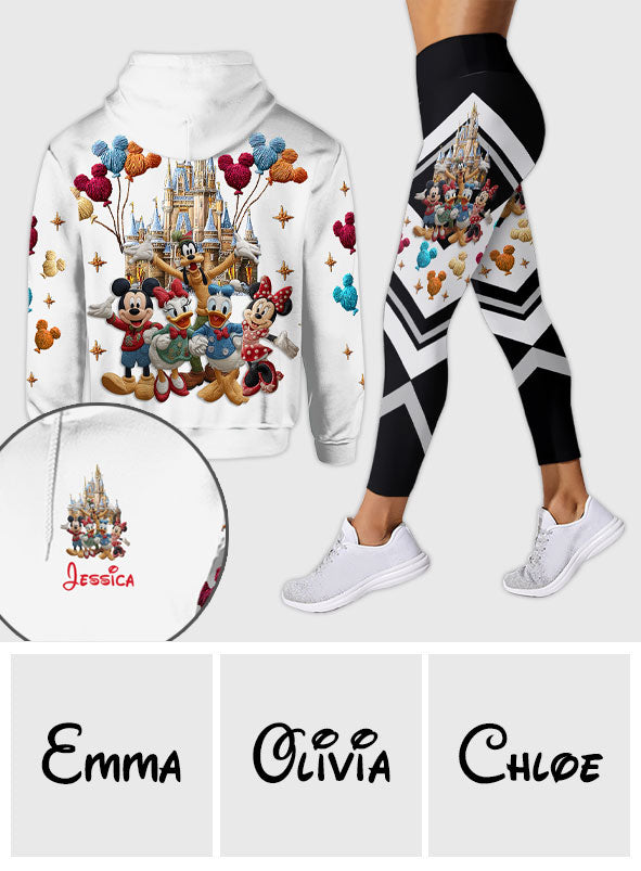 Personalized Disney Character Hoodie and Leggings Set for Kids Hoodie & Leggings GradoCreations