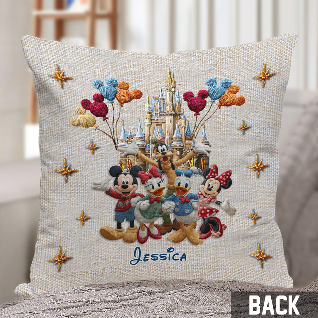 Personalized Disney Mickey Mouse Throw Pillow Custom Name Gift Throw Pillow GradoCreations