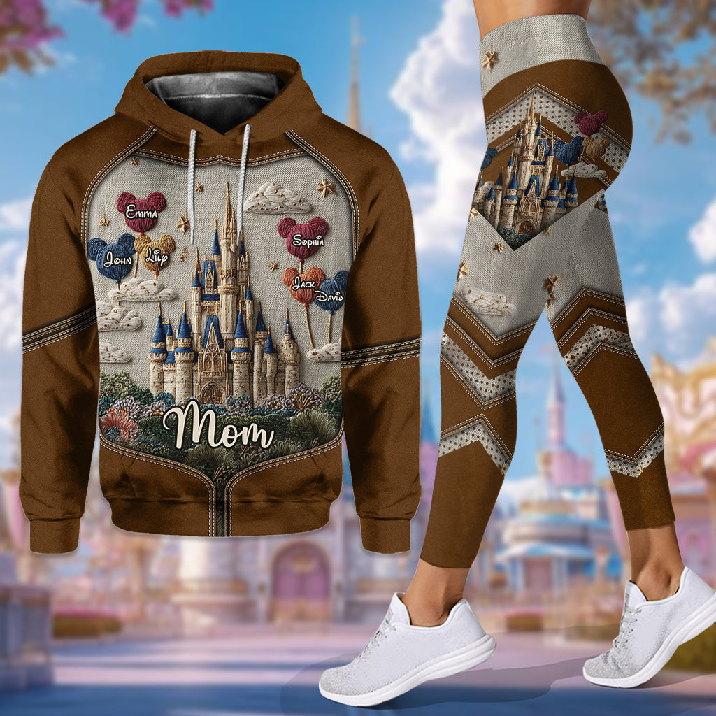 Personalized Mom Hoodie and Leggings Set Custom Names Gift Hoodie & Leggings GradoCreations