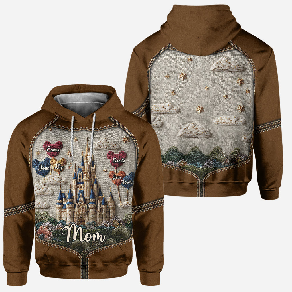 Personalized Mom Hoodie and Leggings Set Custom Names Gift Hoodie & Leggings GradoCreations