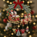Personalized Christmas Mouse Ornament with Custom Charms Gift Ornament With Charm GradoCreations