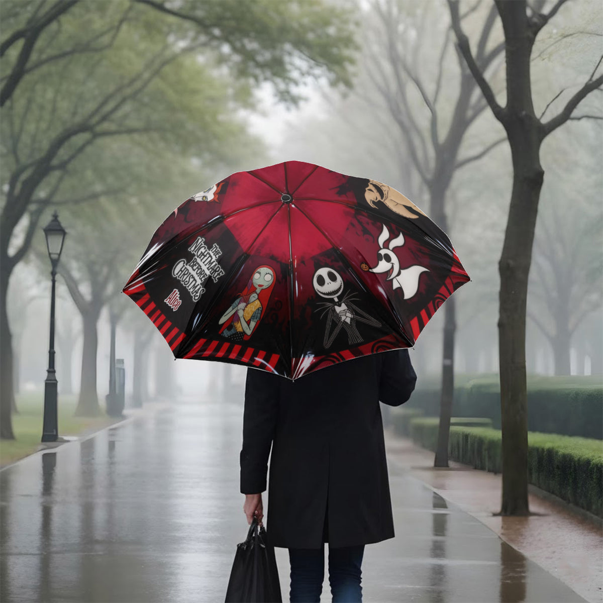 Personalized Nightmare Before Christmas Umbrella Customized Gift Umbrella GradoCreations