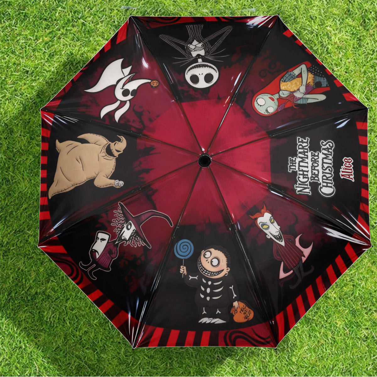 Personalized Nightmare Before Christmas Umbrella Customized Gift Umbrella GradoCreations