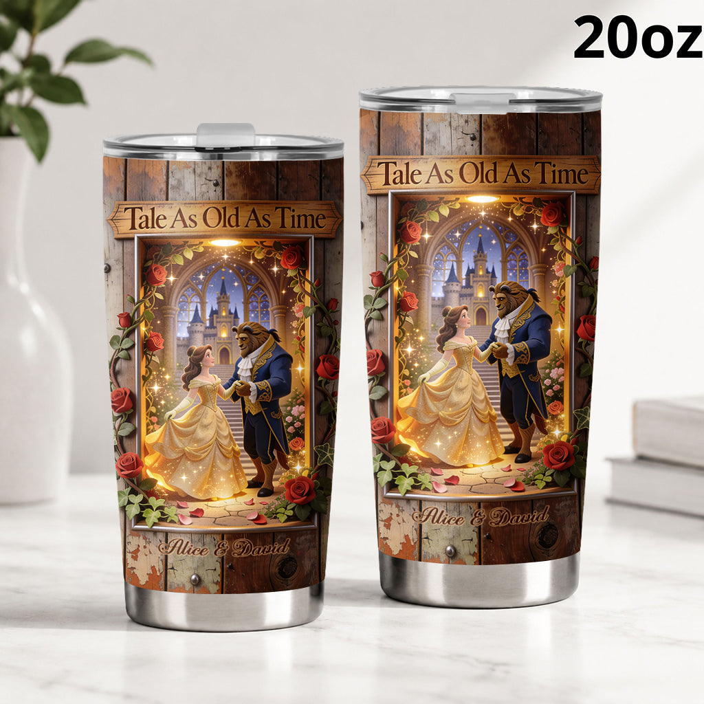 Personalized Beauty And The Beast Tumbler Custom Name Gift Tumbler GradoCreations