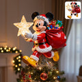 Personalized Mickey Mouse LED Star Tree Topper for Christmas LED Light Tree Topper GradoCreations