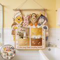Personalized Hanging Organizer with Disney Characters - Yellow Bear Storage Solution Hanging Organizer GradoCreations