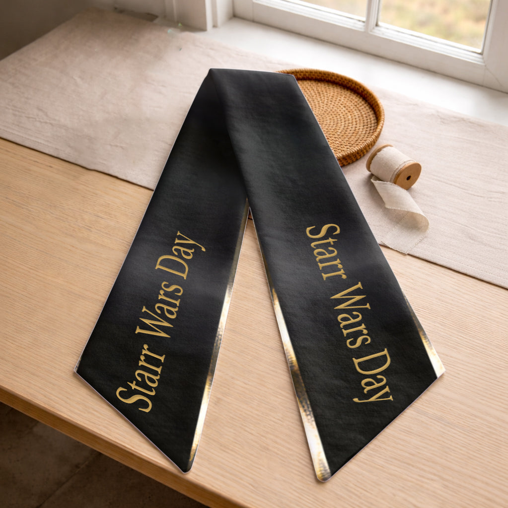 Personalized Star Wars Wood Sign with Decorative Sash for Home Shaped Wood Sign With Sash GradoCreations
