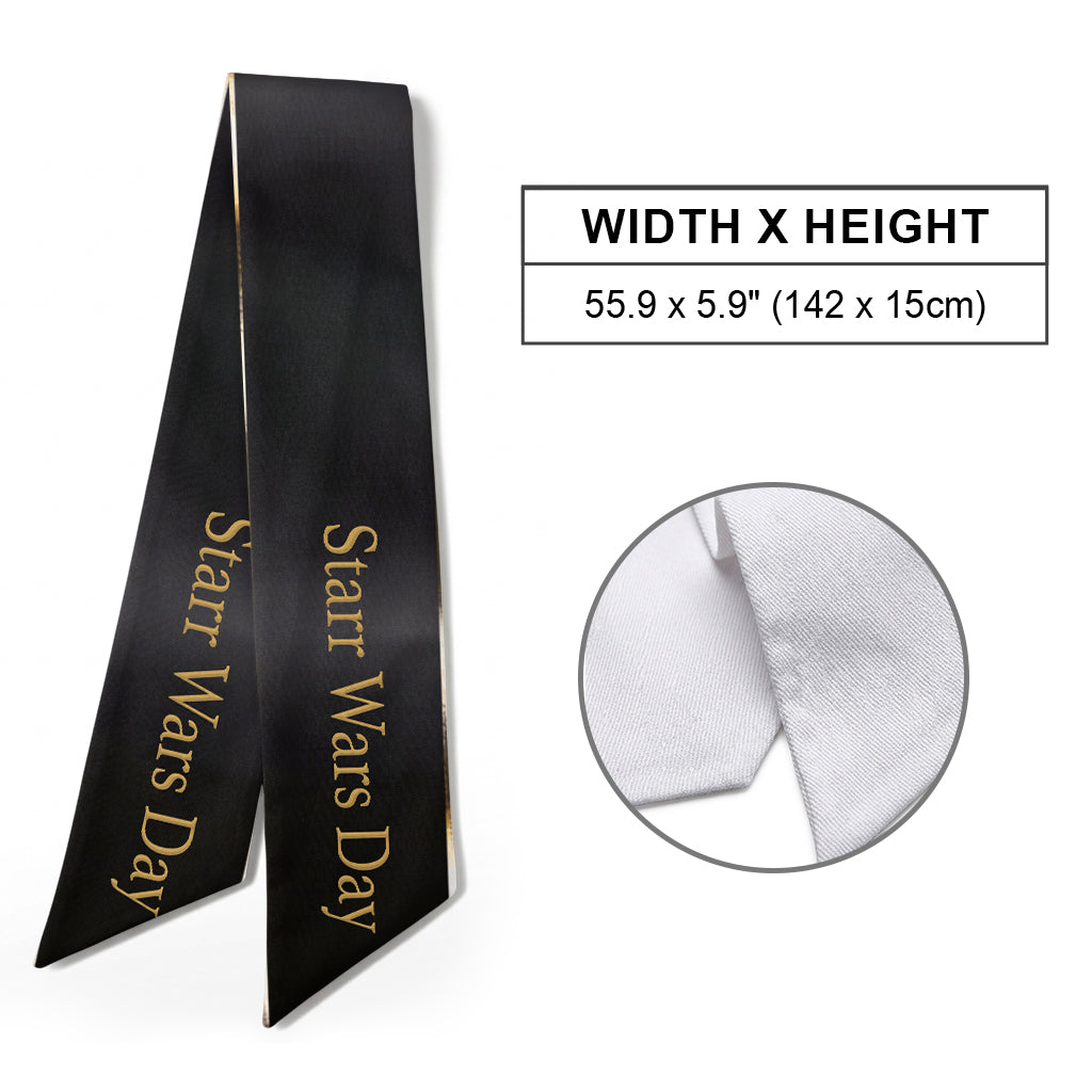 Personalized Star Wars Wood Sign with Decorative Sash for Home Shaped Wood Sign With Sash GradoCreations