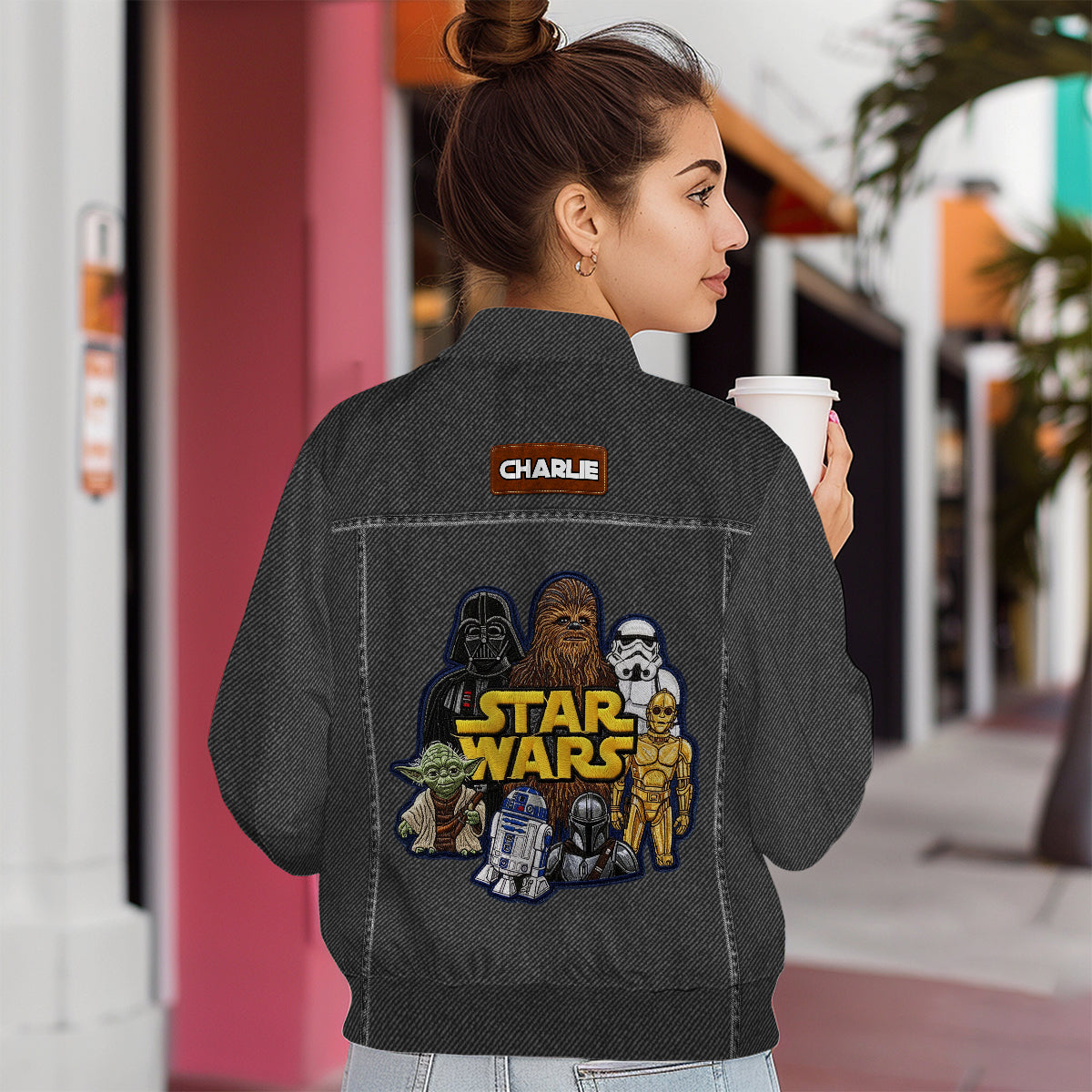 Personalized Star Wars Bomber Jacket Custom Name Gift Idea Bomber Jacket GradoCreations