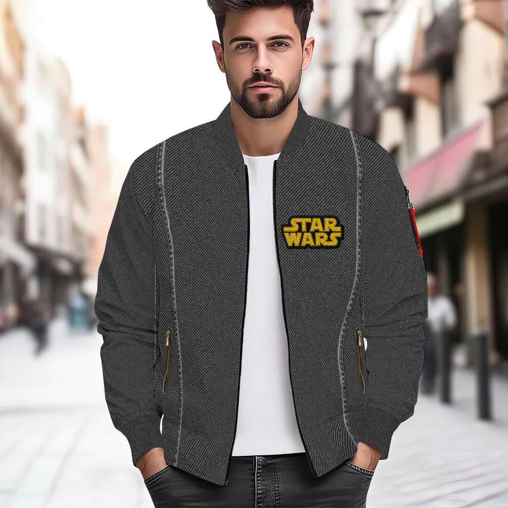 Personalized Star Wars Bomber Jacket Custom Name Gift Idea Bomber Jacket GradoCreations