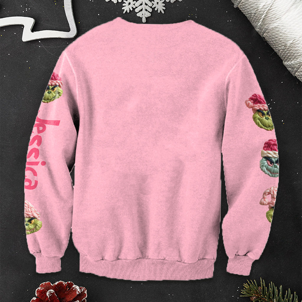 Personalized Merry Grinchmas Ugly Sweater for Christmas Gift Ugly Sweater GradoCreations