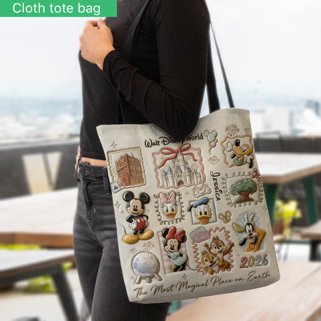 Personalized Dream Trip Tote Bag Custom Name Gift Idea Tote Bag GradoCreations