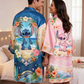 Personalized Ohana Pajama Kimono Robe Custom Name Gift for Couples Pajama Kimono Robe GradoCreations