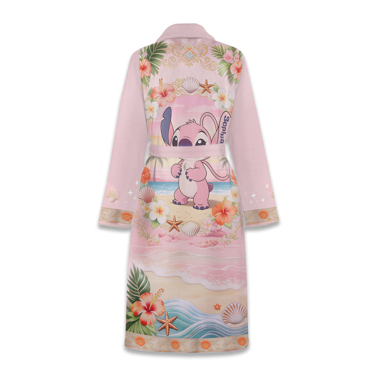 Personalized Ohana Pajama Kimono Robe Custom Name Gift for Couples Pajama Kimono Robe GradoCreations