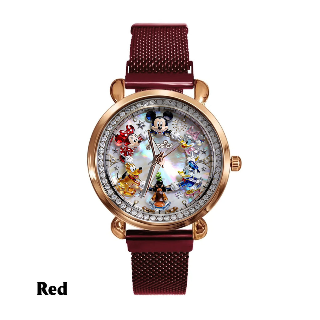 Personalized Disney Character Women’s Hand Watch Custom Name Gift Women Hand Watch GradoCreations