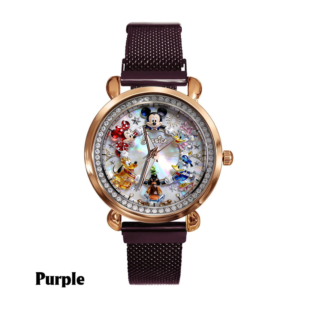 Personalized Disney Character Women’s Hand Watch Custom Name Gift Women Hand Watch GradoCreations