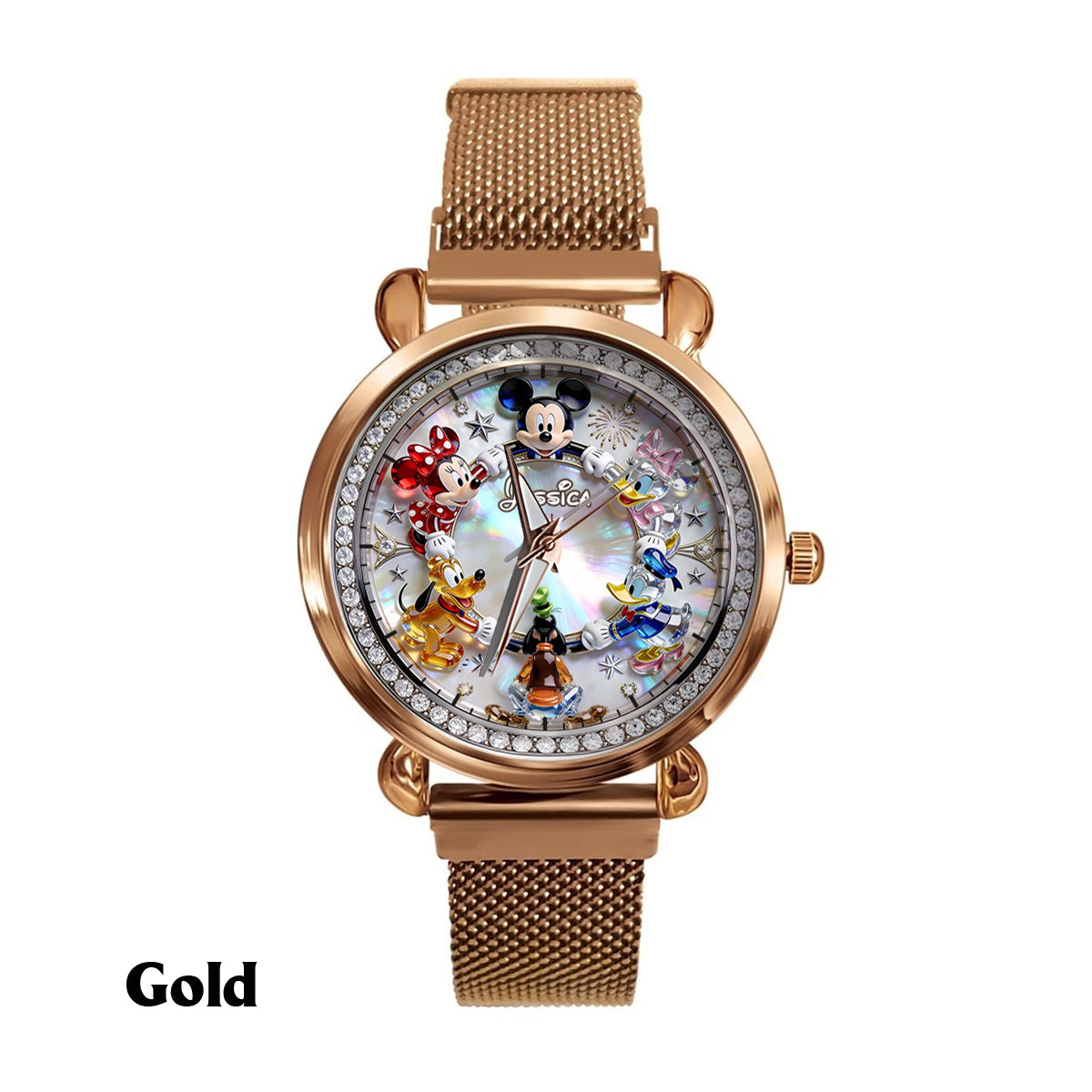 Personalized Disney Character Women’s Hand Watch Custom Name Gift Women Hand Watch GradoCreations