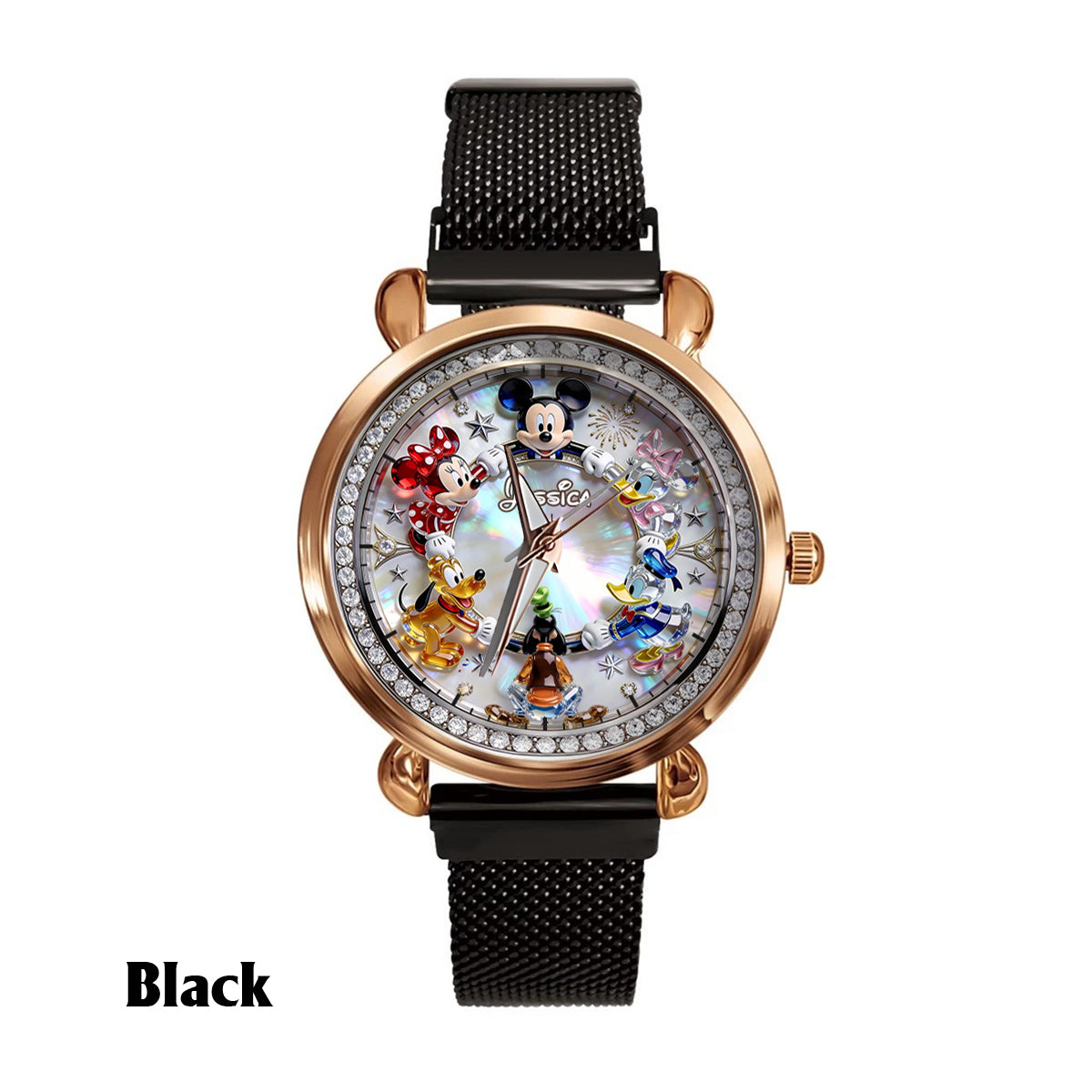 Personalized Disney Character Women’s Hand Watch Custom Name Gift Women Hand Watch GradoCreations