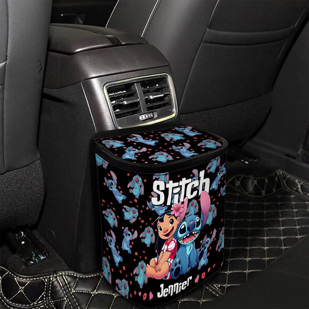 Personalized Ohana Portable Car Trash Can Organizer for Kids Portable Car Trash Can/ Organizer GradoCreations