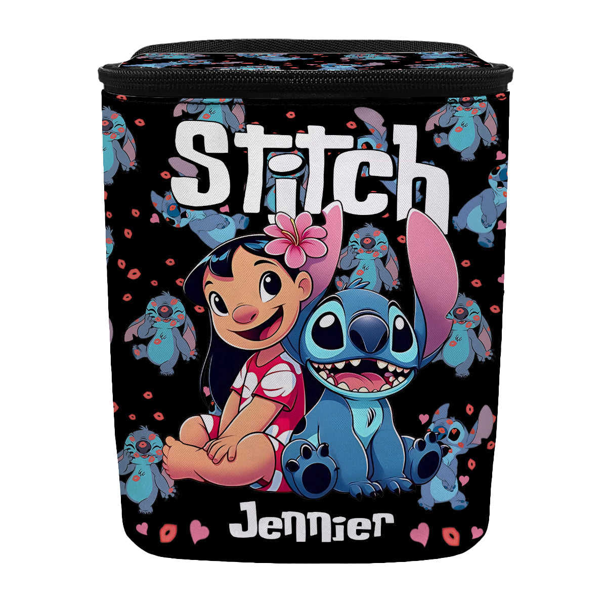 Personalized Ohana Portable Car Trash Can Organizer for Kids Portable Car Trash Can/ Organizer GradoCreations