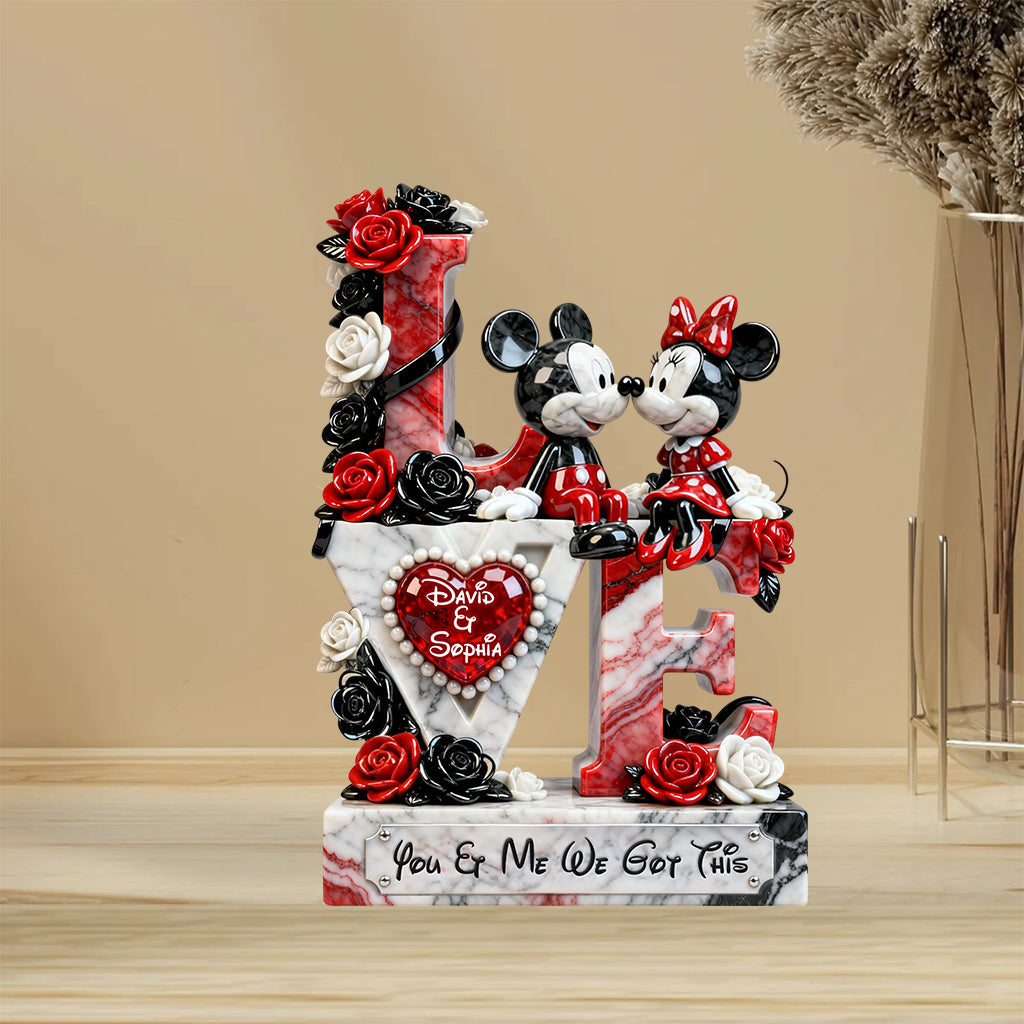 Personalized Acrylic Love Plaque Custom Name Gift for Couples Custom Shaped Acrylic Plaque GradoCreations