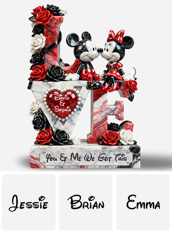 Personalized Acrylic Love Plaque Custom Name Gift for Couples Custom Shaped Acrylic Plaque GradoCreations