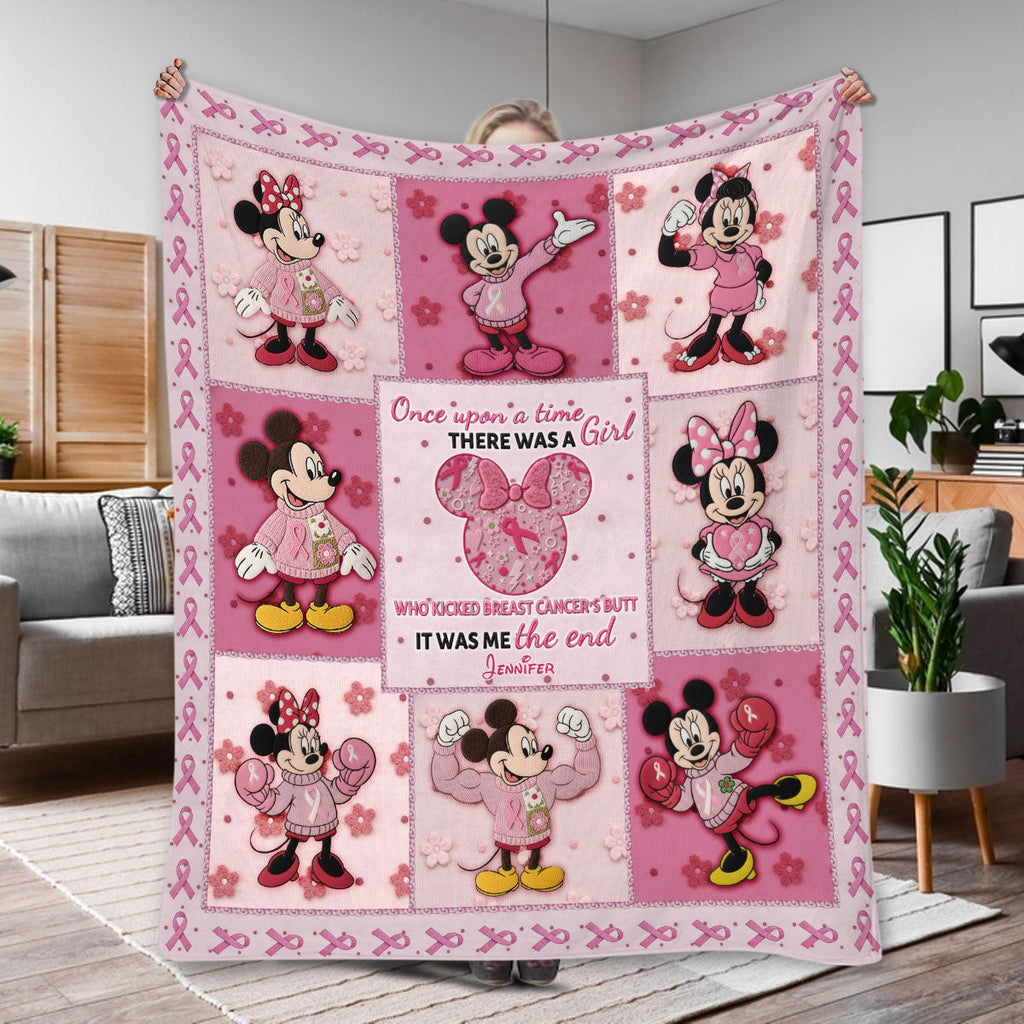 Personalized Breast Cancer Awareness Blanket Gift for Her Blanket GradoCreations