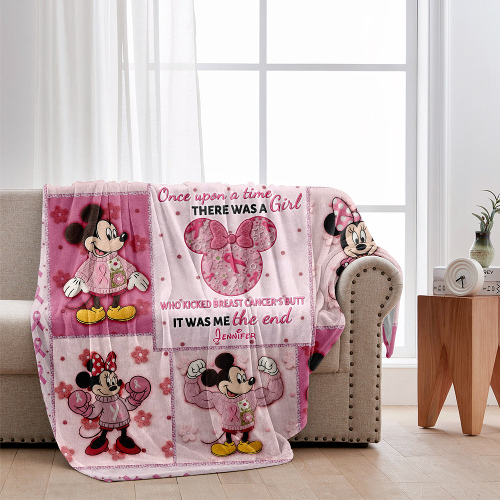Personalized Breast Cancer Awareness Blanket Gift for Her Blanket GradoCreations