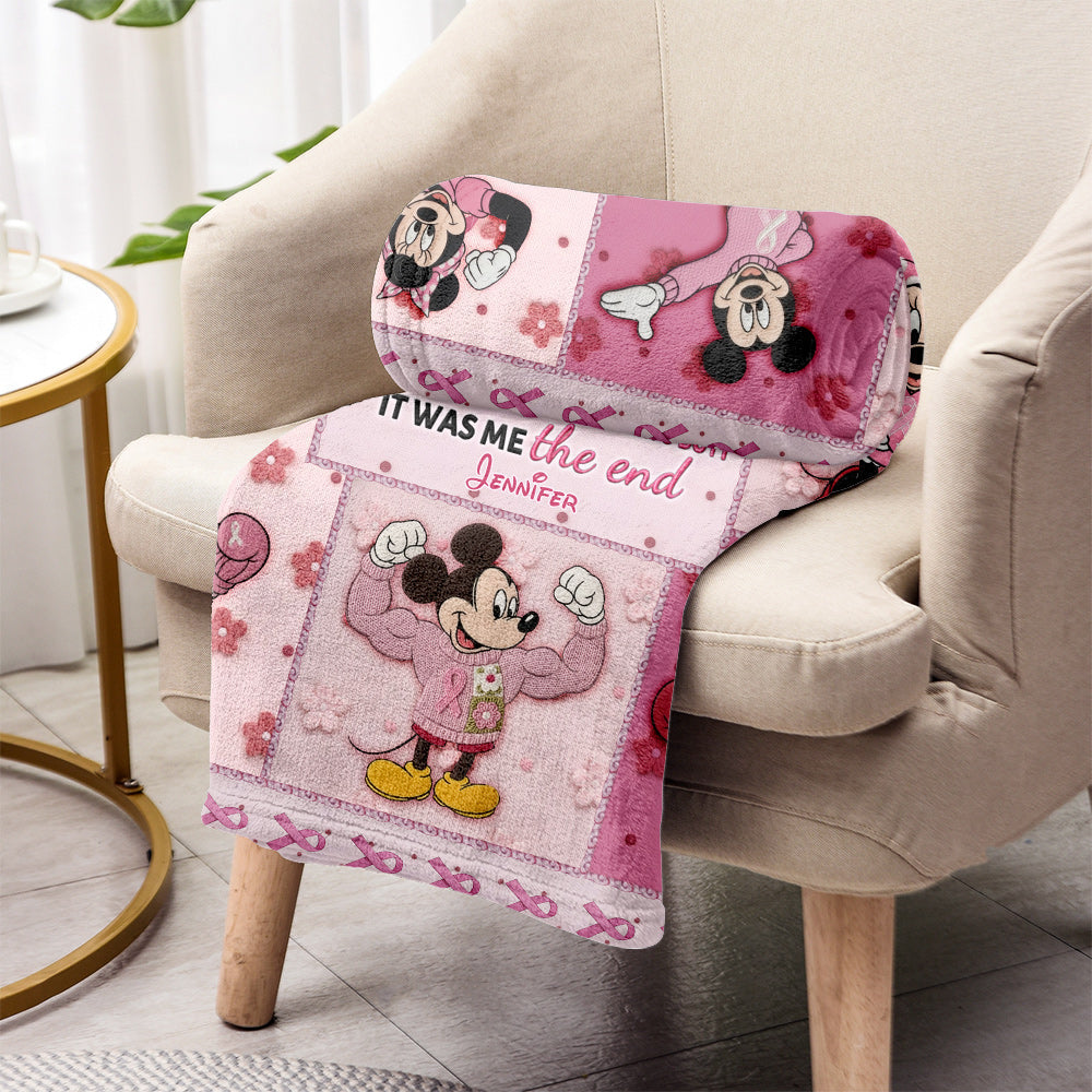 Personalized Breast Cancer Awareness Blanket Gift for Her Blanket GradoCreations