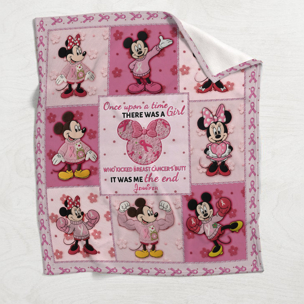 Personalized Breast Cancer Awareness Blanket Gift for Her Blanket GradoCreations