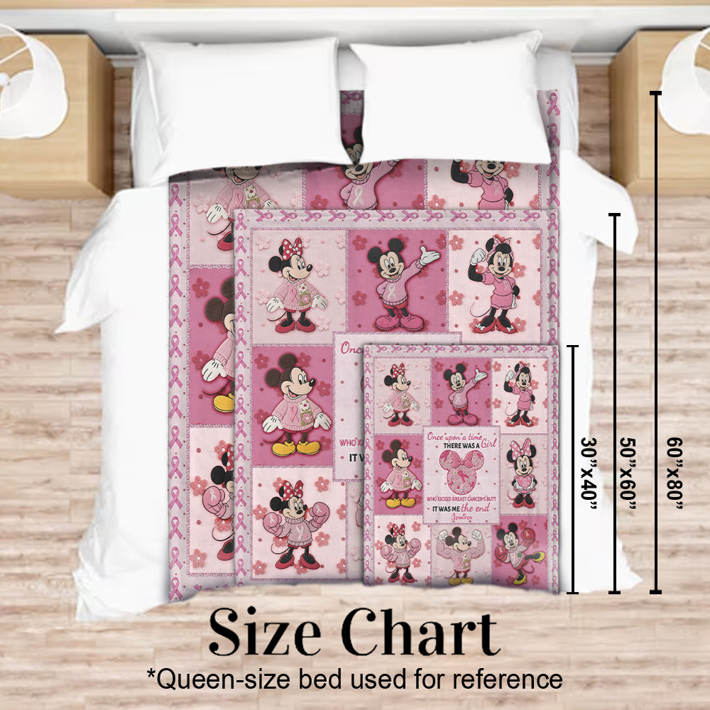 Personalized Breast Cancer Awareness Blanket Gift for Her Blanket GradoCreations