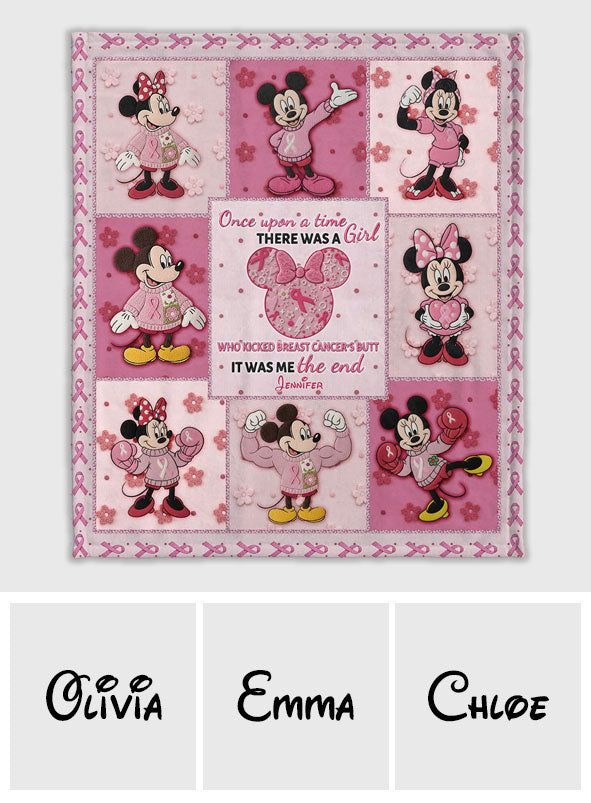 Personalized Breast Cancer Awareness Blanket Gift for Her Blanket GradoCreations