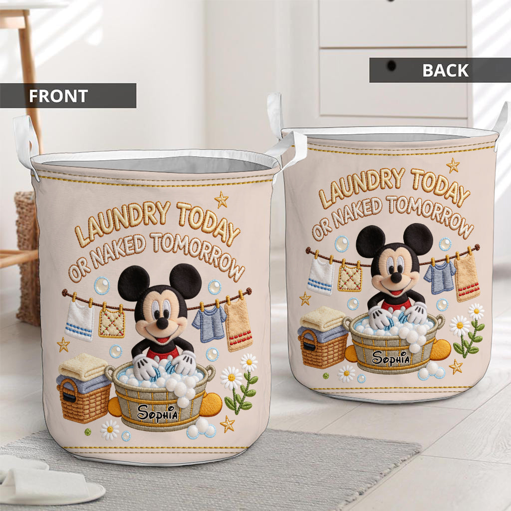 Personalized Mickey Mouse Laundry Storage Basket for Kids Laundry Basket GradoCreations