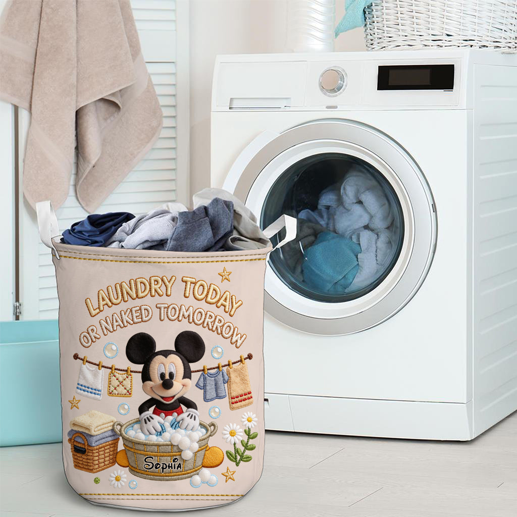 Personalized Mickey Mouse Laundry Storage Basket for Kids Laundry Basket GradoCreations