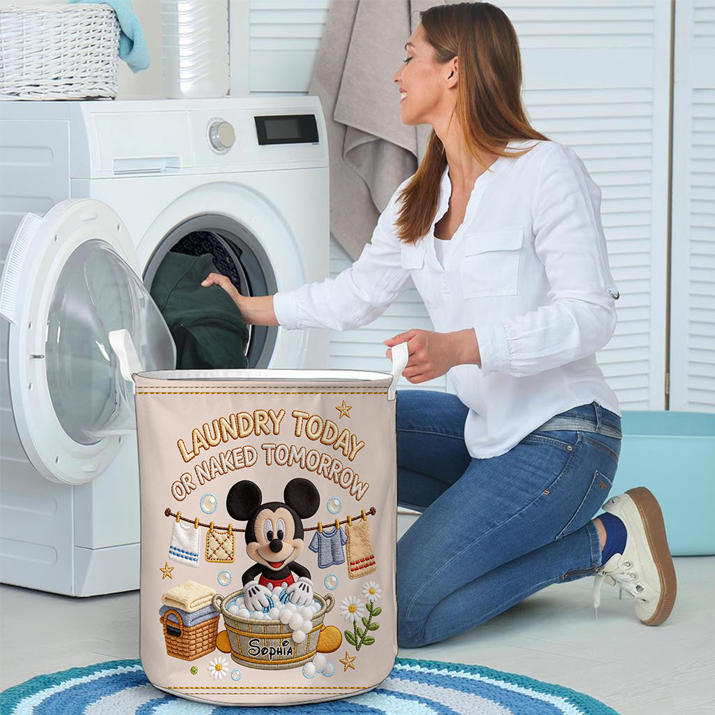 Personalized Mickey Mouse Laundry Storage Basket for Kids Laundry Basket GradoCreations