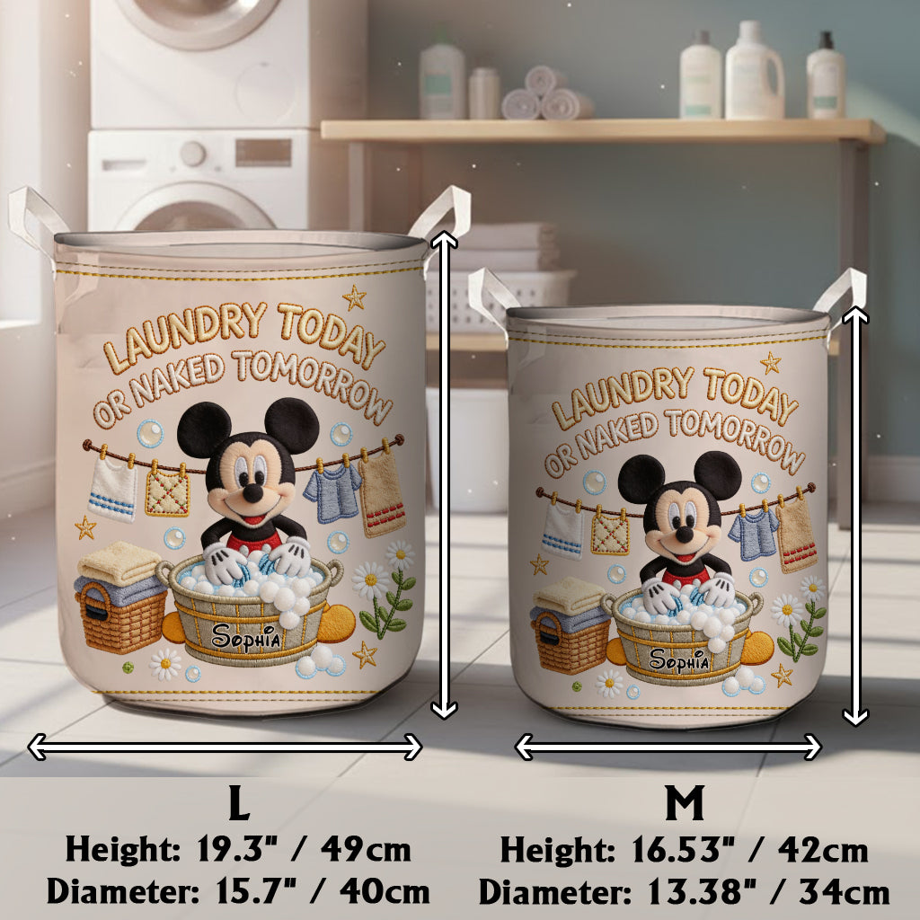 Personalized Mickey Mouse Laundry Storage Basket for Kids Laundry Basket GradoCreations