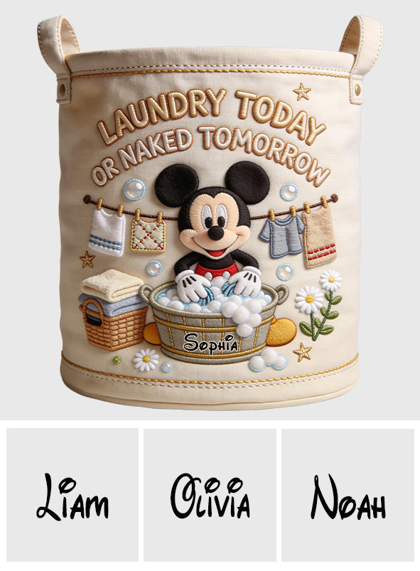 Personalized Mickey Mouse Laundry Storage Basket for Kids Laundry Basket GradoCreations
