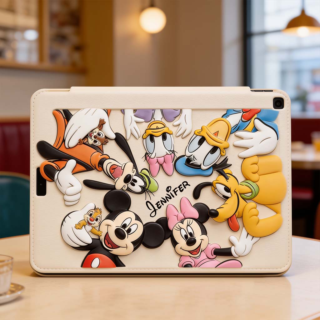 Personalized Disney iPad Tablet Cover with Pen Slot for Kids Tablet Cover With Pen Slot GradoCreations